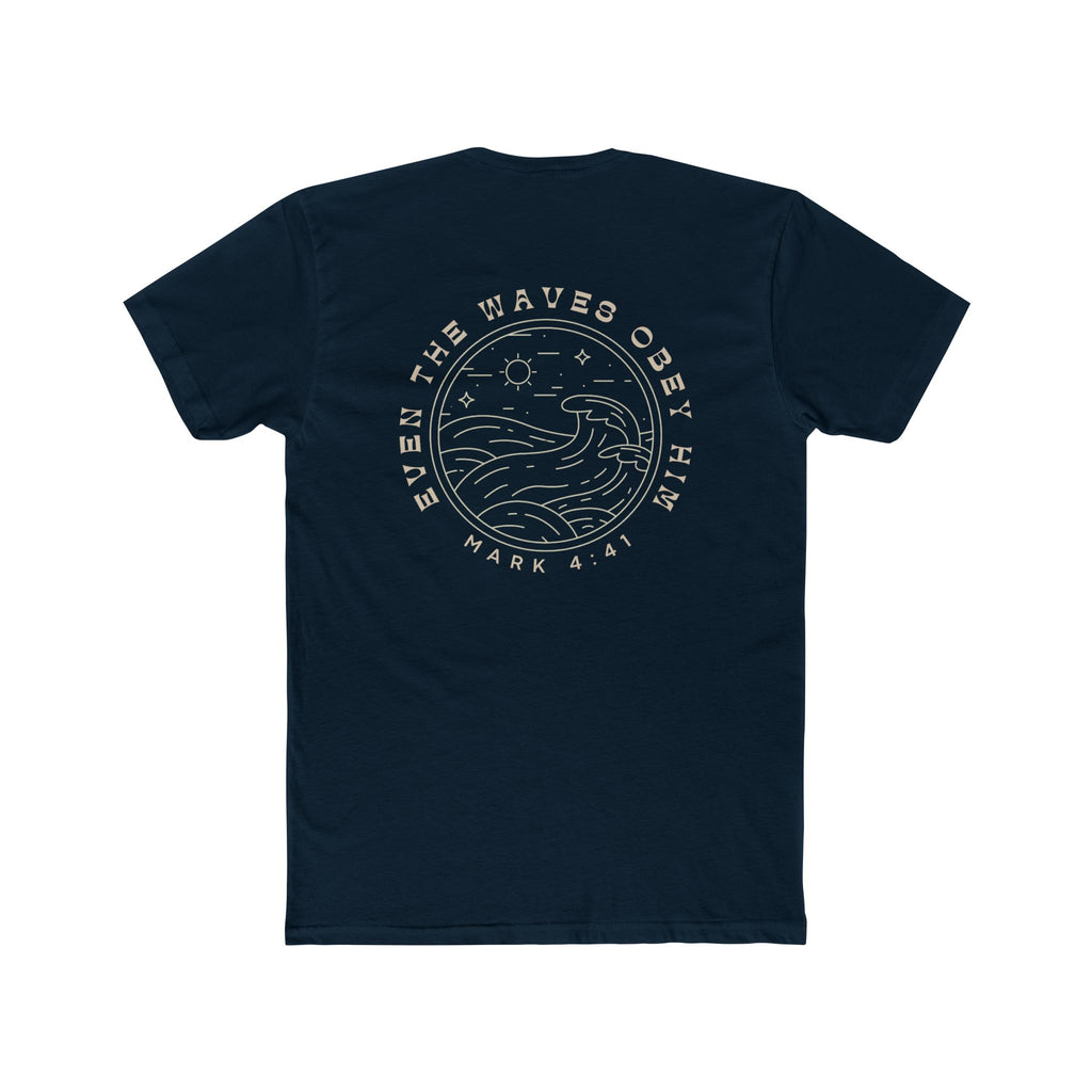 Waves Obey Him Fitted Tee