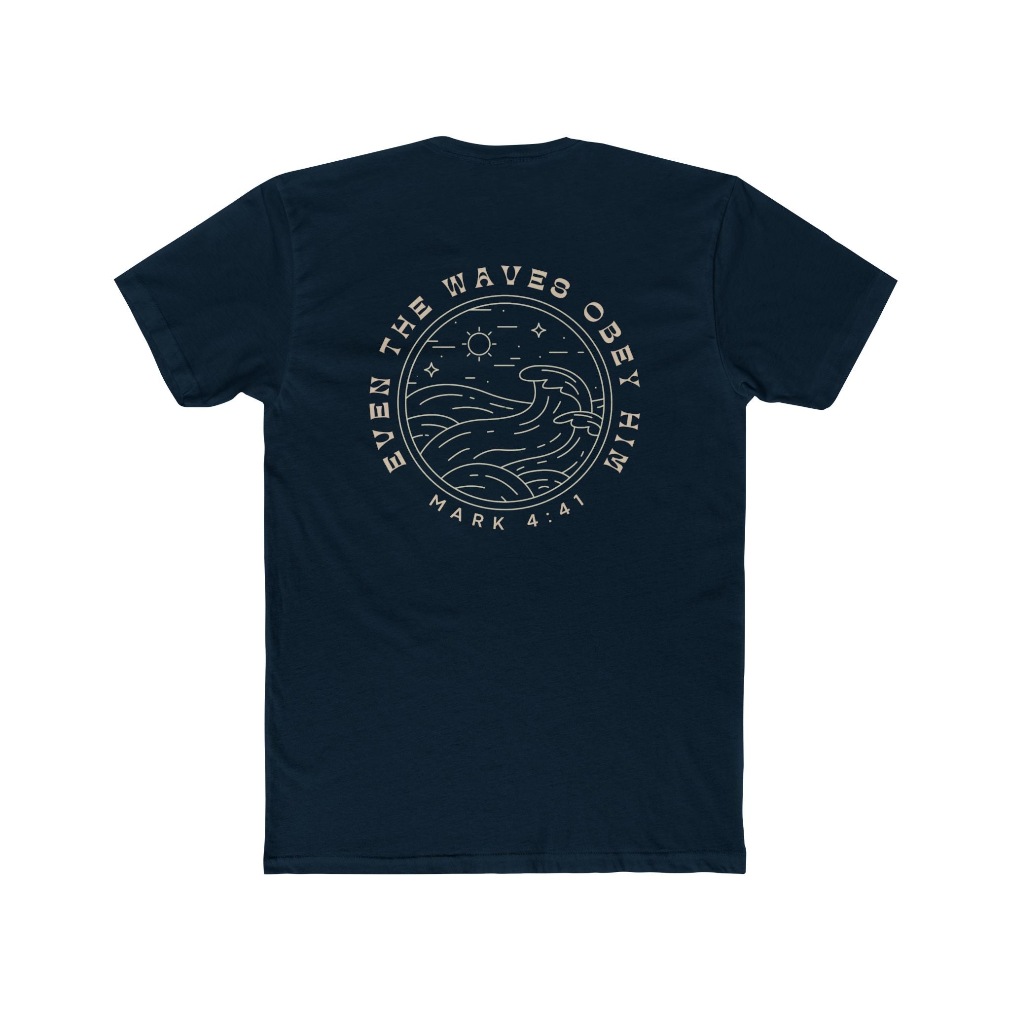 Waves Obey Him Fitted Tee