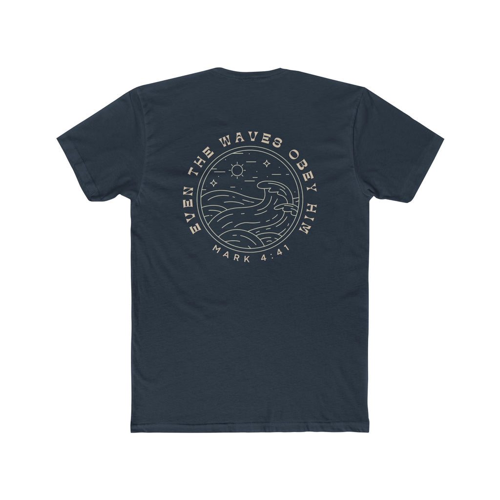 Waves Obey Him Fitted Tee