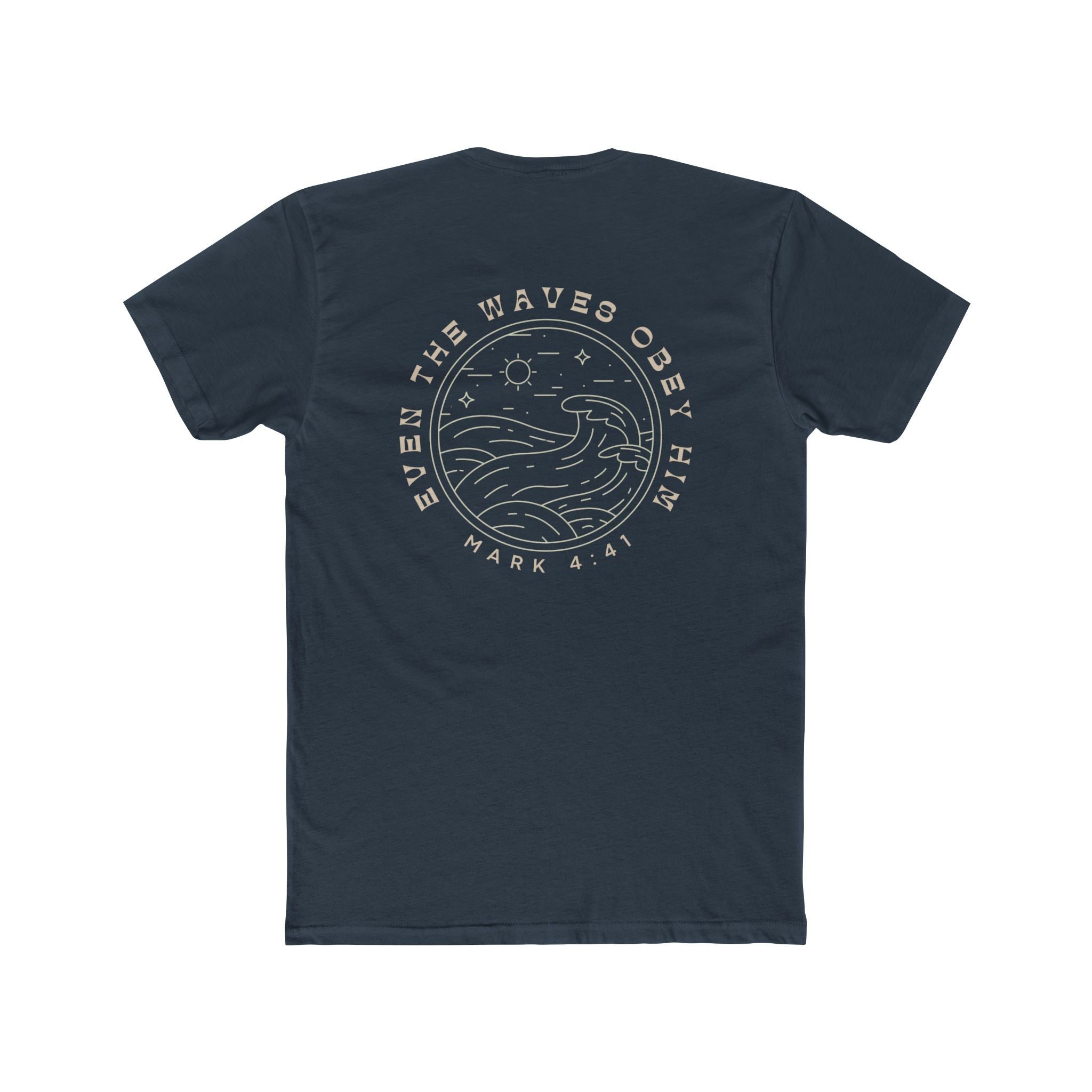 Waves Obey Him Fitted Tee