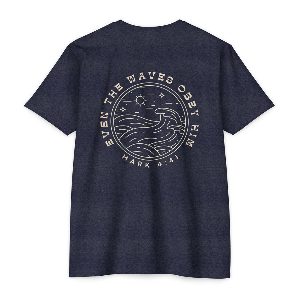 Waves Obey Him Classic Cotton Blend Tee