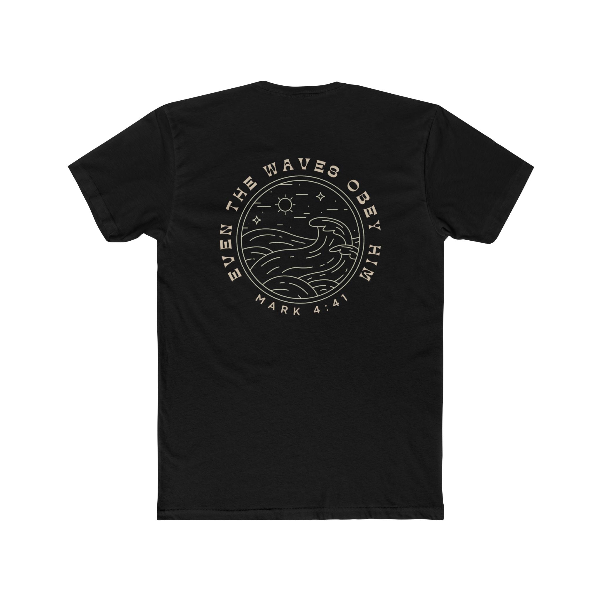 Waves Obey Him Fitted Tee