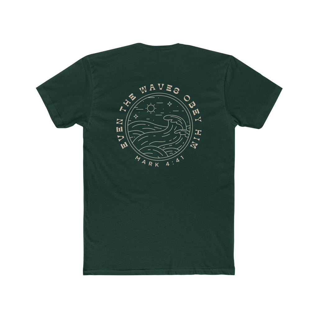 Waves Obey Him Fitted Tee