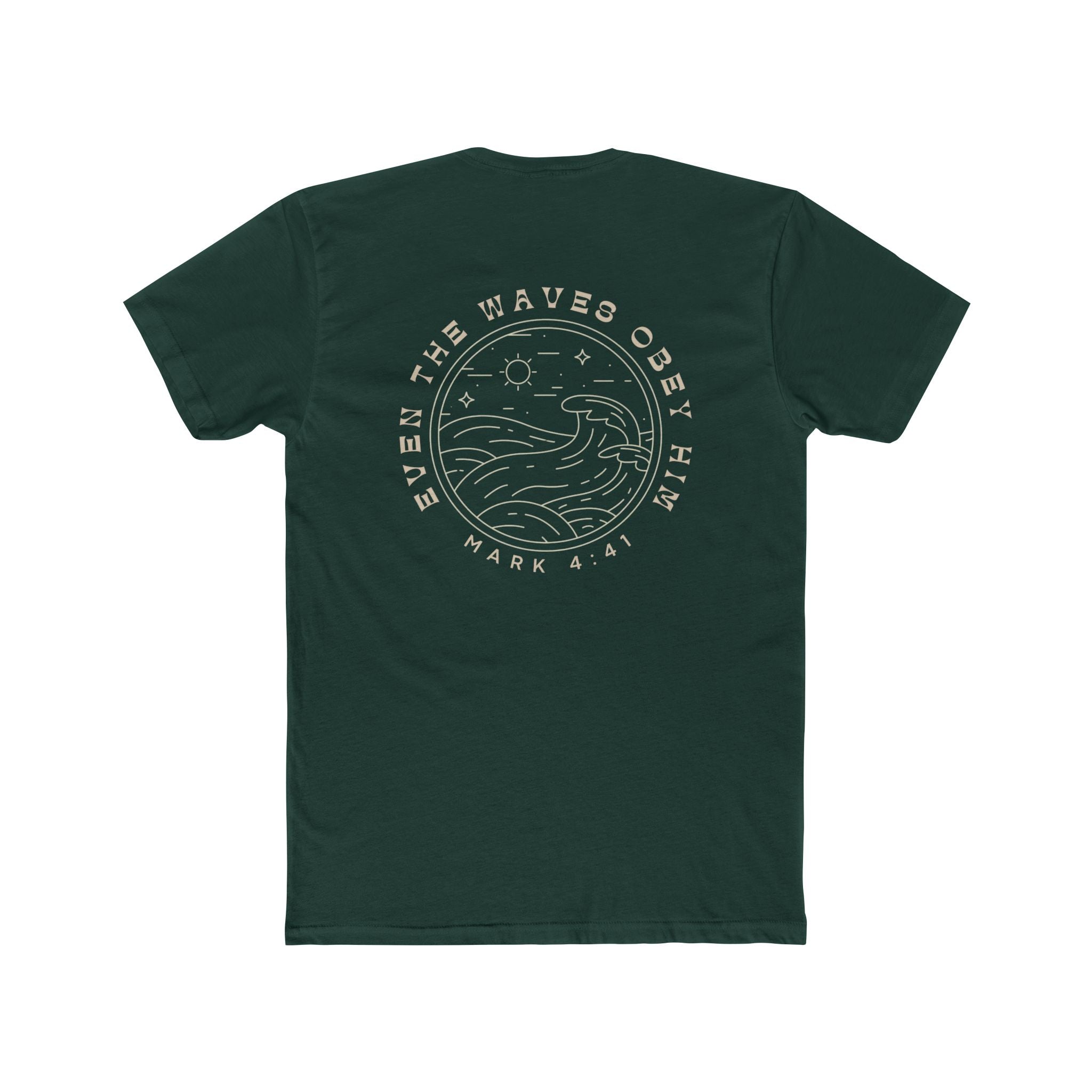 Waves Obey Him Fitted Tee