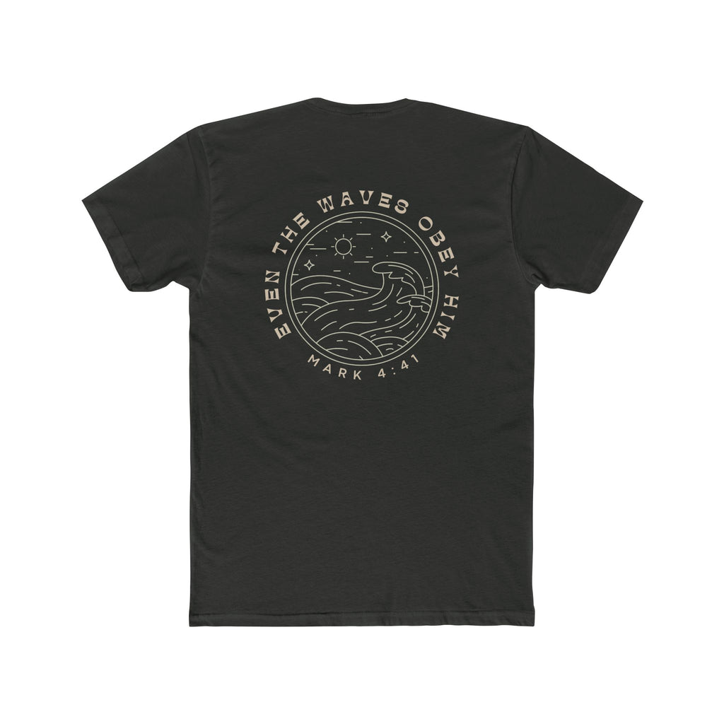 Waves Obey Him Fitted Tee