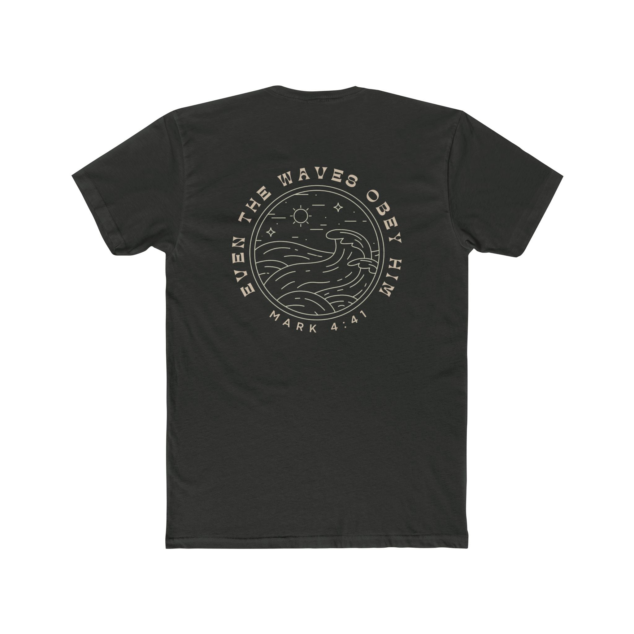 Waves Obey Him Fitted Tee