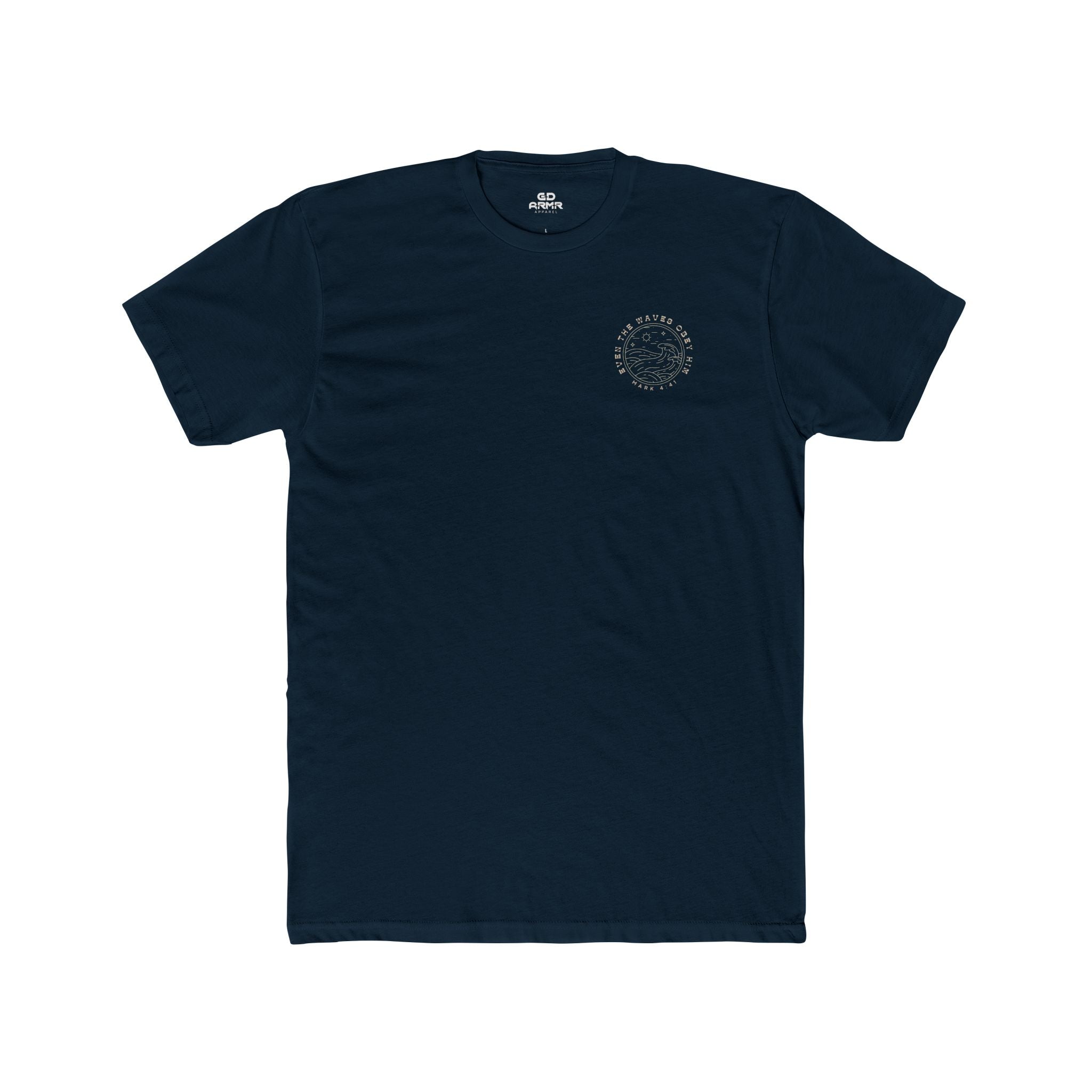 Waves Obey Him Fitted Tee