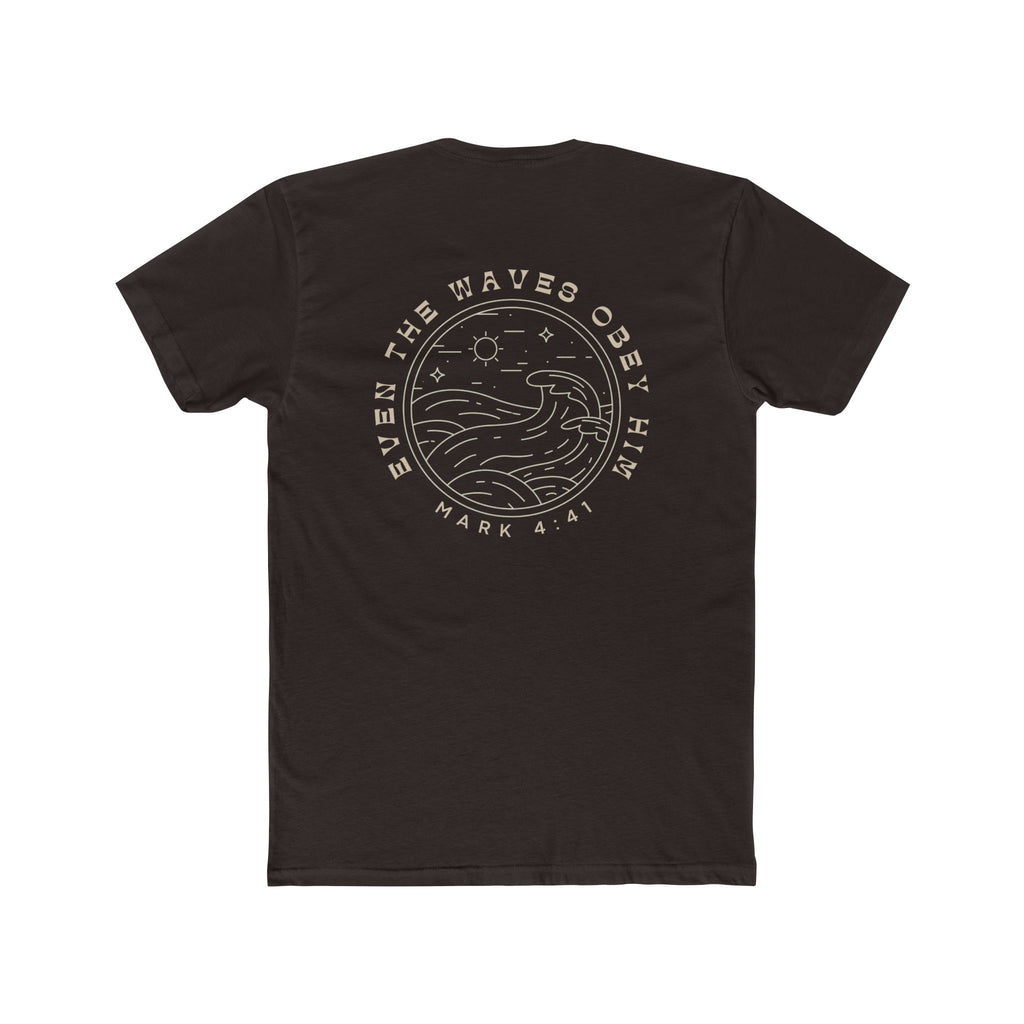 Waves Obey Him Fitted Tee