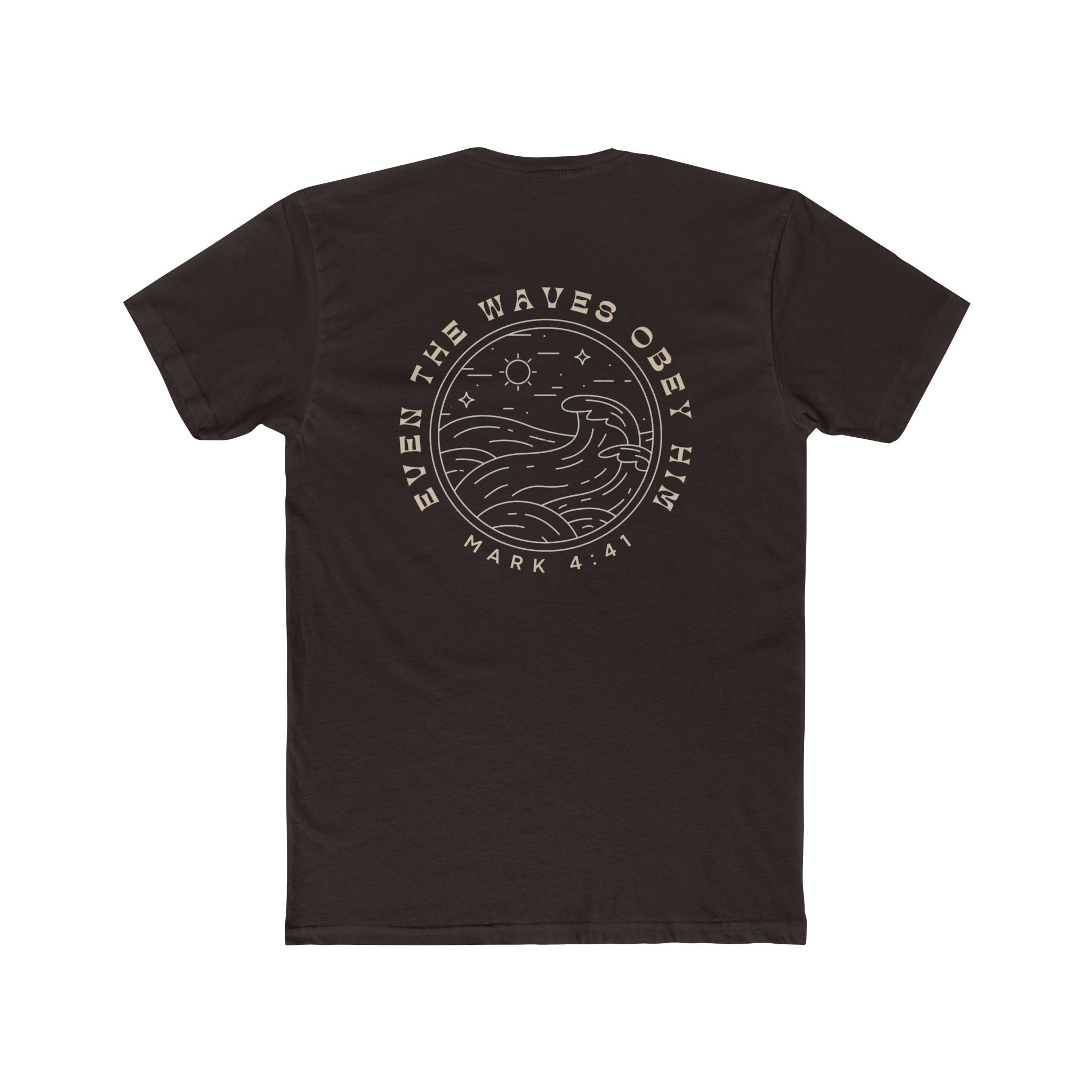 Waves Obey Him Fitted Tee