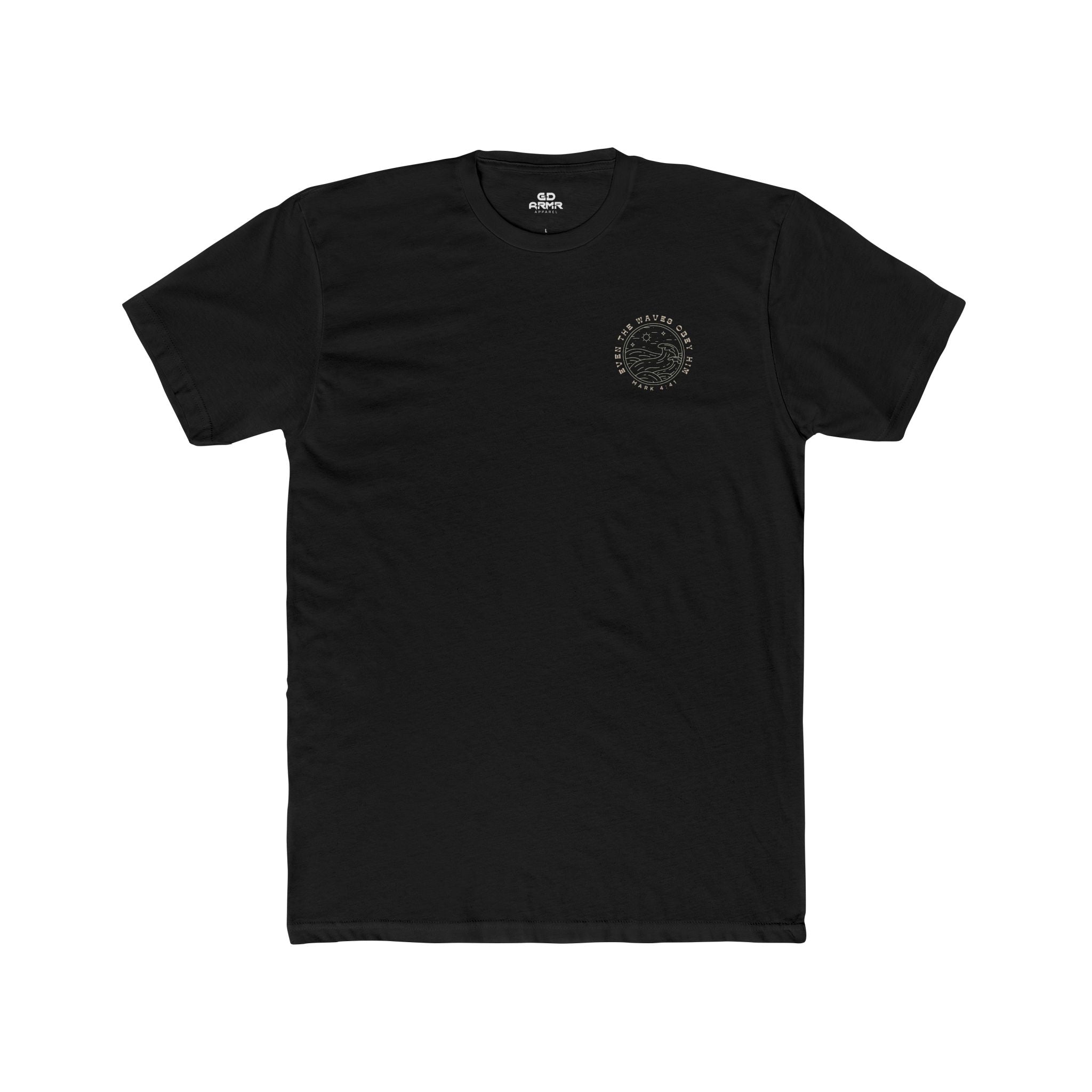 Waves Obey Him Fitted Tee